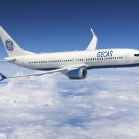 Boeing 737 MAX 8 wearing GECAS livery. (Image by Boeing)