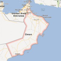 Map of Oman. (Map by Google)