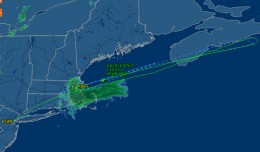 United Airlines Flight 956 track. (Map by FlightAware.com)