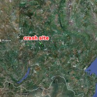 Crash site of a UTAir Eurocopter AS350 in eastern Russia.