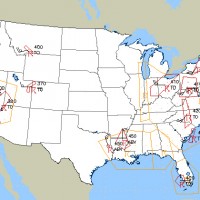 An AIRMET/SIGMET map like this displays forecasts of turbulence for pilots and dispatchers. (Map by National Weather Service)