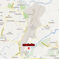 The Dornier Do 228 crashed just outside the airport. (Map by NYCAviation/Google Maps)