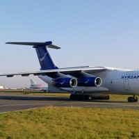 This is Syria's only operational Ilyushin Il-76 transport aircraft (YK-ATA), seen here at Paris-Le Bourget Airport in 2009. It may have been used to transport Mil Mi-25 attack helicopters to Syria from Russia through Iraqi airspace. (Photo by twin-otter64 via Flickr, CC-BY-NC-SA)
