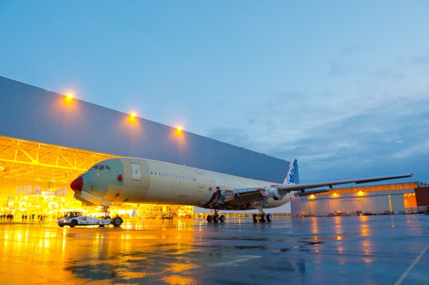Airbus A350 XWB MSN-001. (Photo by P. Masclet/Airbus)
