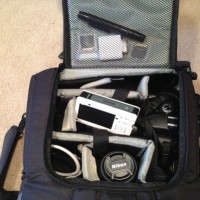 The plane spotters toolkit. Cleaning pen, cell phone battery recharger, SD card reader, and more!