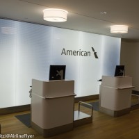 Back-lit glass wall is quite inviting