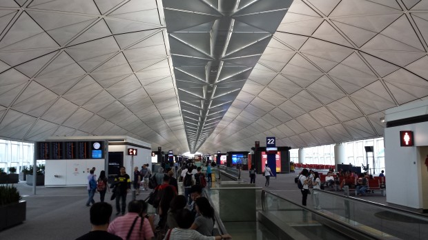 The concourse at Hong Kong just keeps going, and going, and going.