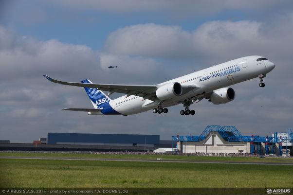 A350 First Flight Takeoff