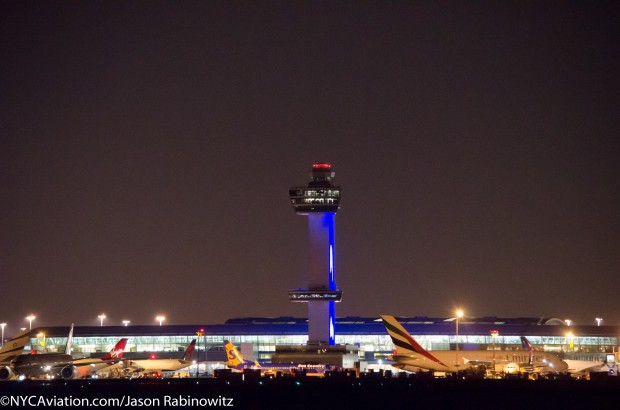 JFK Tower and Terminal 4 From 22L JFK Tower and Terminal 4 From 22L