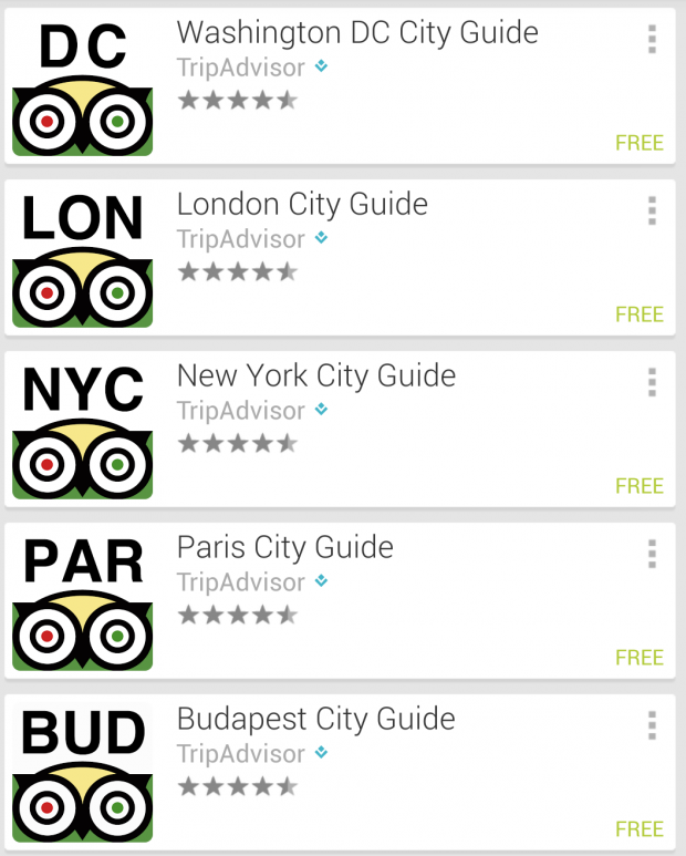 Download city guide apps BEFORE you leave