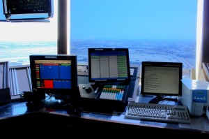 A portion of the Clearance Delivery console.