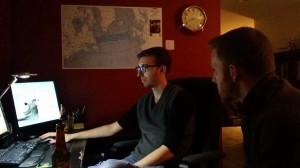 Marketing Strategist Stephen Weisbrot and Lead Programmer Darin Gilchrist work on upcoming additions to the NYCAviation website.