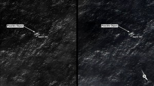Satellite images provided by the Australian Defence Force of the floating debris.