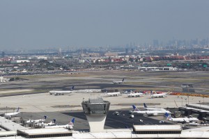 A view of where runway 29 intersects with runways 22L (near) and 22R (far).