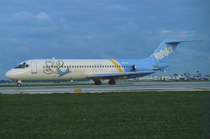A ValuJet seen at Miami during the airline's first year of operations. (Photo: AeroIcarus)
