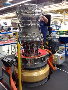 Honeywell Engine HTF7000, used in mid-sized business jets, in production.