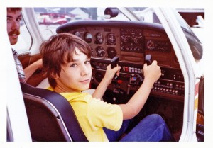 The author embarking on a flying lesson, circa 1980 (Photo courtesy Patrick Smith)