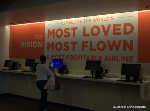 Southwest's vision. Photo courtesy JL Johnson, AirlineReporter.com