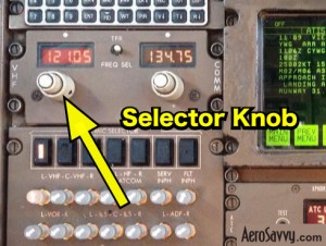 VHF Radio Frequency Selector Knob