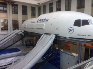A double fuselage replica was built in Brazil and shipped to Condor for training use.