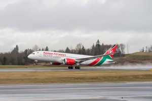 Major African airlines have begun acquiring new fleet types, such as this Kenya Airways 787. (Photo: Boeing)