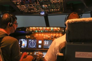 "Captain" Rabinowitz tries his hand at flying through IMC.