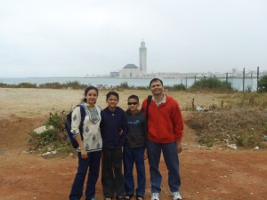 Aditya with his family.