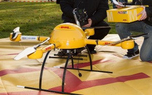 A small UAS for package deliveries.