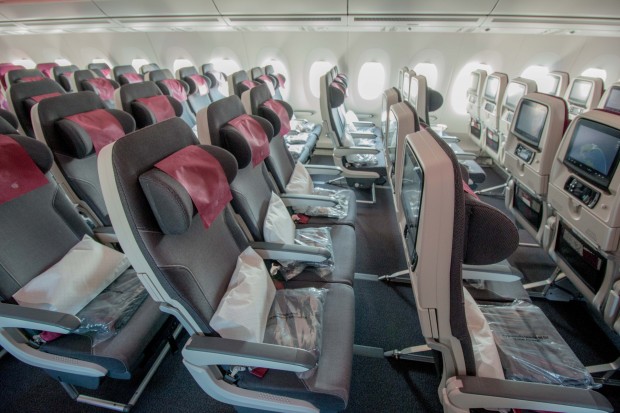 The slim seats felt comfortable and offered sufficient legroom.
