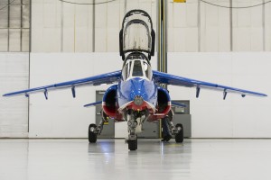 A spare Alphajet sitting in the West Point 2nd Aviation Detachment hangar at SWF. 
