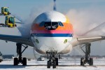 Head-on with an Airbus A340. (Photo by Mike McLaughlin)