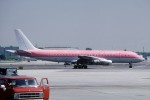 This DC-8 is still sporting post-lease Air Peru colors in 1980. (Photo by Howard Chaloner)
