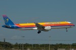 The more commonly seen Airbus A321. (Photo by Mark Lawrence)