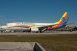 A 737-800, wearing its current paint scheme. (Photo by Mark Lawrence)