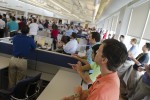 Employees at the Airbus Mobile Engineering Center in Alabama turn their attention to President & CEO Fabrice Brégier during his visit to the facility. (Photo by Airbus)