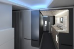 American Airlines Boeing 777-300ER dome entryway.