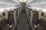 American Airlines First Class seats on a transcon-configured Airbus A321.