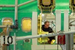 At work inside the fuselage. (Photo by Matt Molnar)
