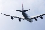 Condensation streams over the wings. (Photo by NYCAviation Staff)