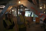 Gail Grimmett, Delta's Senior VP Global New York and T4 Project Director Harry Olsen inside the renovated duty free shop. All arriving Delta passengers will walk through the shop on their way to customs.