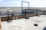 The roof of the Terminal 4W extension.