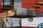 Closeup comparison between the damaged right wingtip (left) compared to the undamaged left wingtip (right). (Photos by Manny Gonzalez)