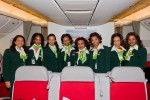 Ethiopian flight attendant crew