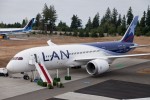 LAN's first Boeing 787-8 Dreamliner. (Photo by Dan King/NYCAviation)