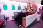 LAN Boeing 787 Premium Business Class seating. (Photo by Dan King/NYCAviation)
