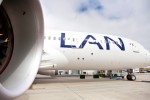 LAN's first Boeing 787-8 Dreamliner. (Photo by Dan King/NYCAviation)