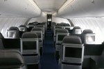 Lufthansa Boeing 747-8I upper deck business class cabin. (Photo by Chris Sloan/Airchive.com)