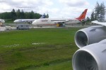 Wing and engines on the Lufthansa Boeing 747-8I. (Photo by Chris Sloan/Airchive.com)