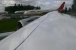 Wing  on the Lufthansa Boeing 747-8I. (Photo by Chris Sloan/Airchive.com)