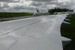 Wing and flaps on the Lufthansa Boeing 747-8I. (Photo by Chris Sloan/Airchive.com)